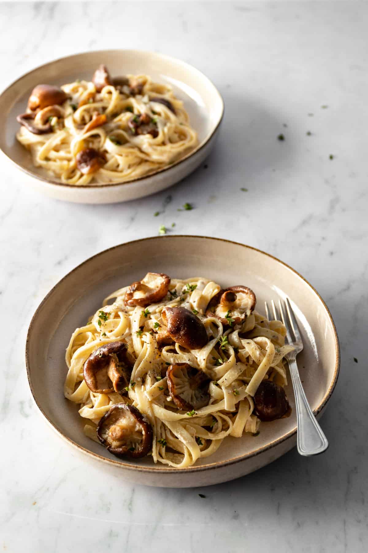 Mushroom Pasta - Coco and Camellia